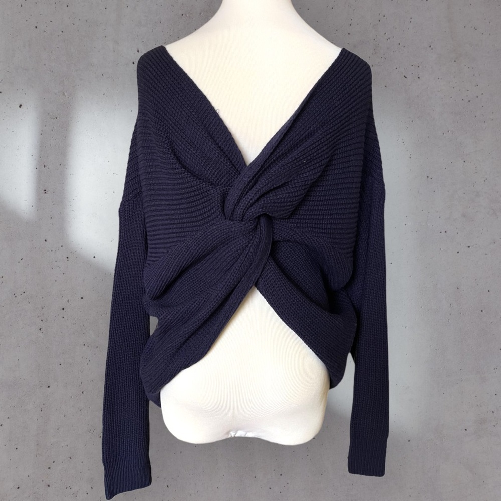 'What Knot To Love' Sweater - Navy